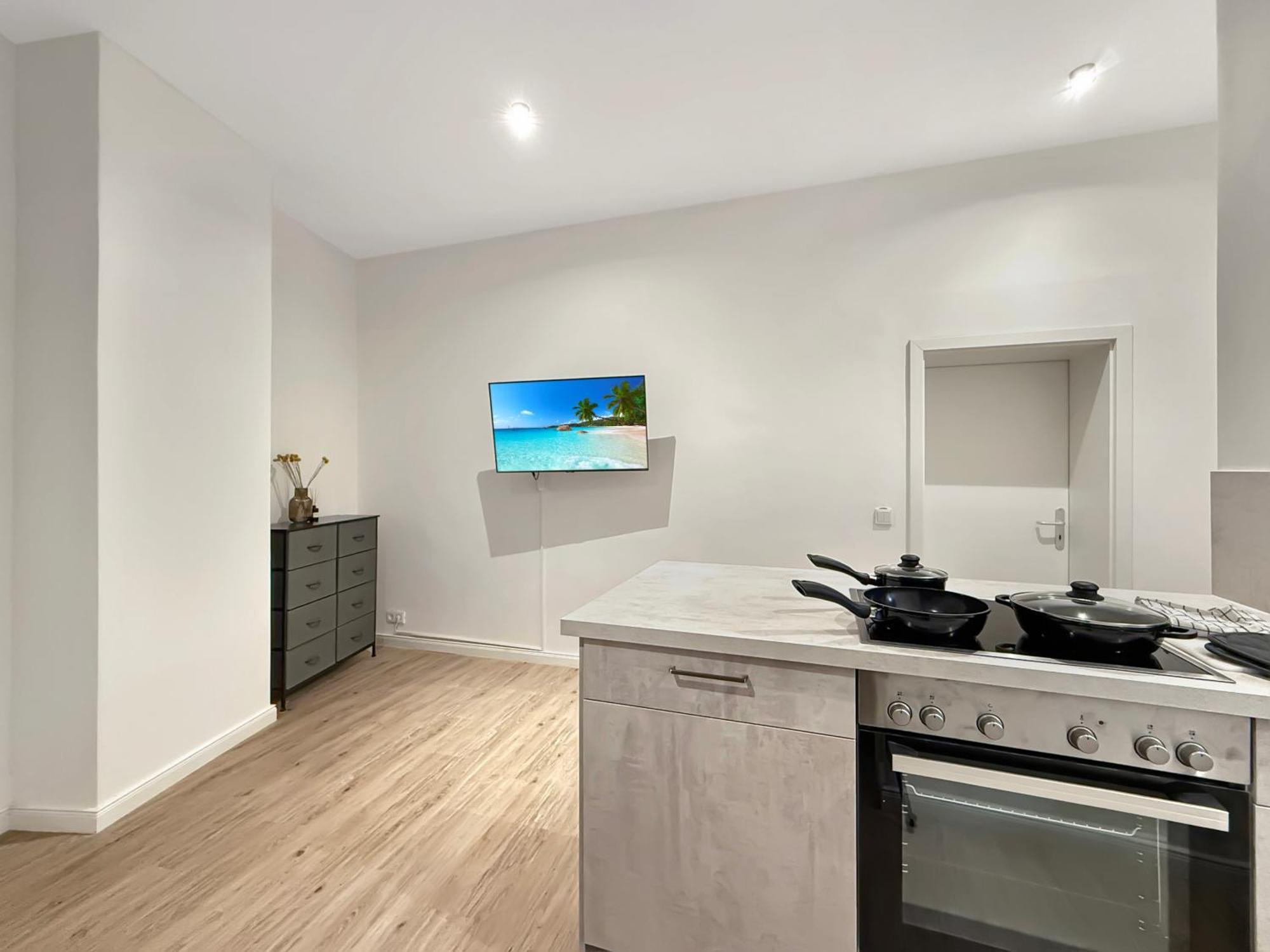 Modernes 2 Und Kueche Apartment
